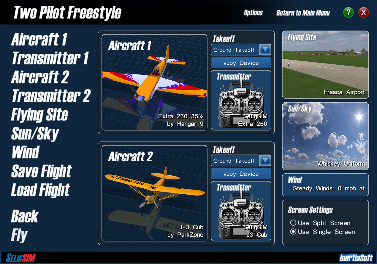 Image of the Fly Screen: Two Pilot Freestyle